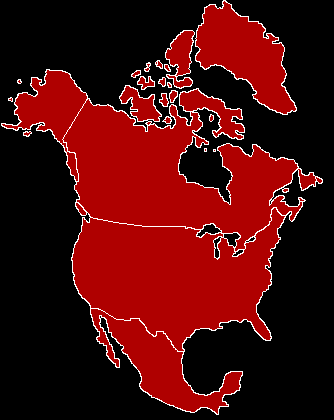 map of north america