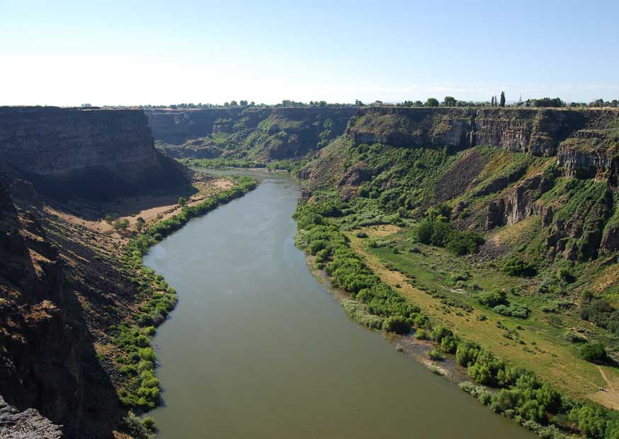 Snake River Canyon at Twin Falls ID