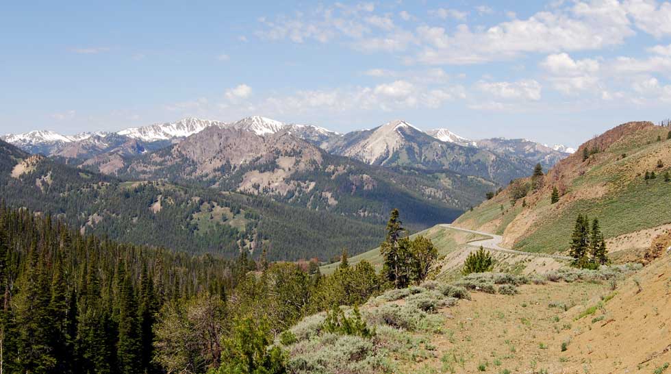 View of new highway from century-old toll road