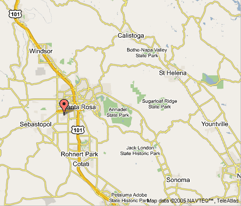 Map to Sonic.net Headquarters