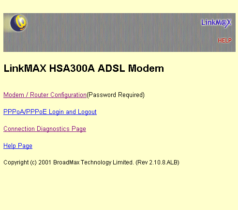 Broadmax HSA300A-2 Home Page