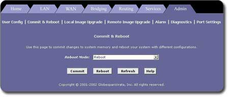 Broadmax Commit & Reboot Menu