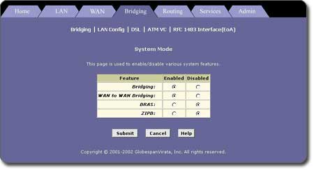 Broadmax Bridging System Mode