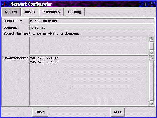netcfs: names