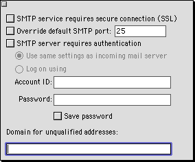 Advanced sending options