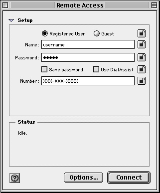 Make sure the padlock icons are unlocked