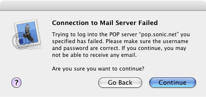 Initial Connection Failed.
