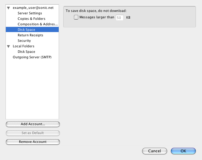 Disk Space