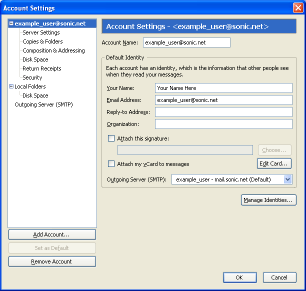 Account Settings