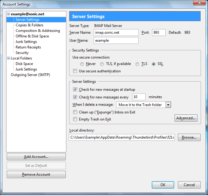 Server Settings