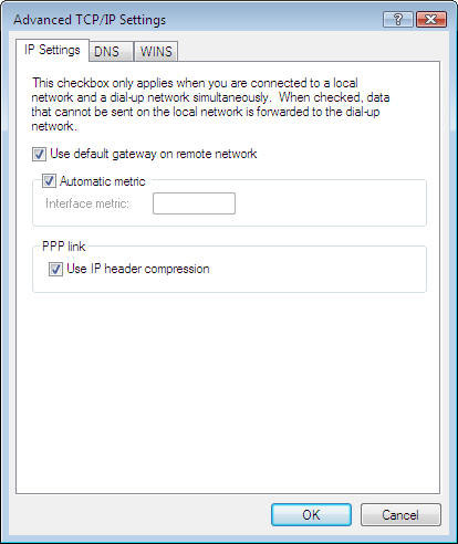 General TCP/IP Settings