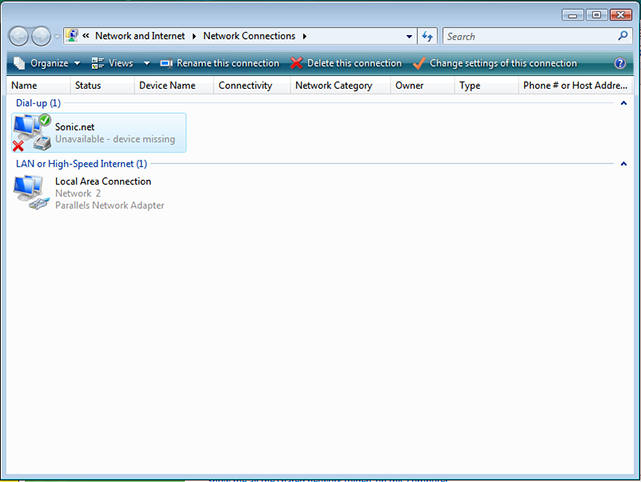 Windows Vista Dialup Screenshots On A Mac