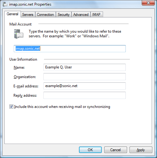 General Account Properties