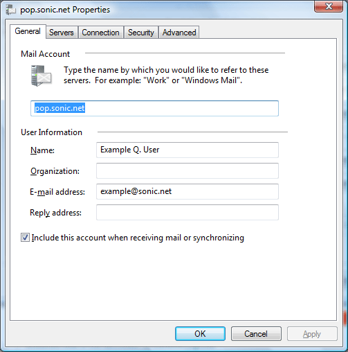 General Account Properties