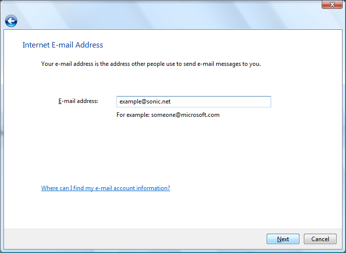 Enter your email address
