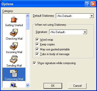Composing Mail