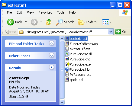 locate the esoteric.epi file