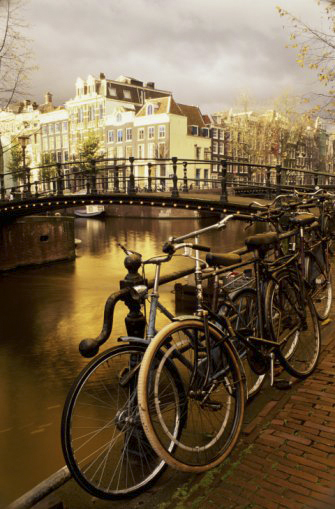 Riding in Amsterdam