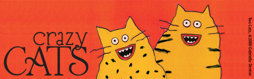 header of two goofy cats