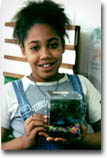 Student with an AquaBaby during the AquaBabies Classroom Study