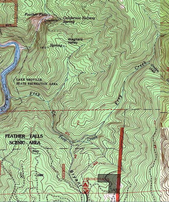 Feather River Hiking Map