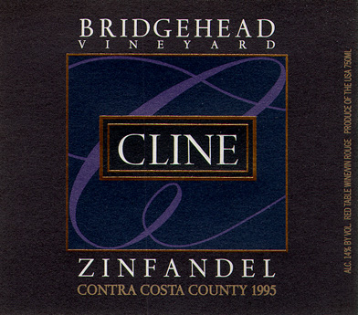 1995 Bridgehead Zinfandel Label