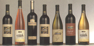 Cline Cellars wine bottles