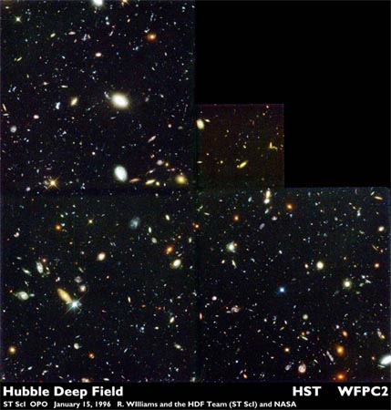 Hubble Deep Field Galaxies 1996 Ursa Major Big