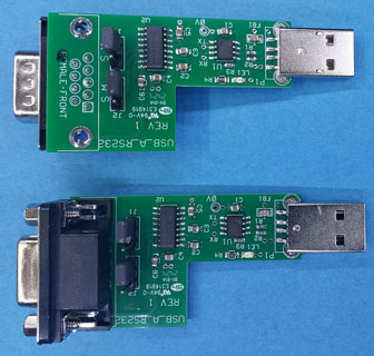 USB-A to RS232 (-/+ Voltages)