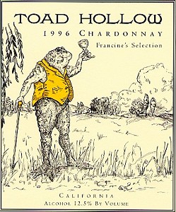 Toad Hollow 1996 Chardonnay, Francine's Selection, California
