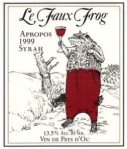 Toad Hollow Le Faux Frog "Apropos" Syrah
