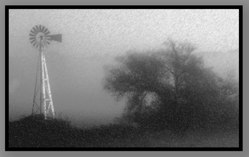 Windmill and Tree