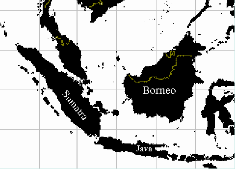 Map of Indonesian Islands