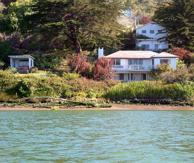 View of Rosewater from the water