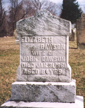 photo of wife elizabeth's grave