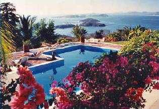 View of bay from pool