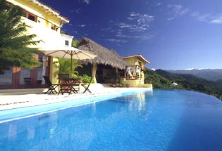 Large pool overlooking Bay