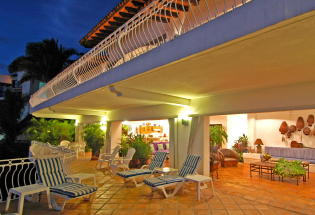 Enjoy tropical breezes throughout living area.