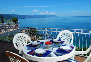 Enjoy breakfast on open terrace.