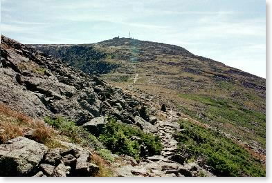 Mt. Washington summit from Mt. Clay