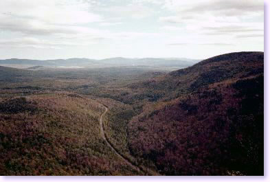 View from above Black Brook Notch