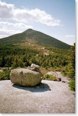 Looking up to Saddleback summit