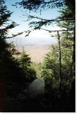 Looking down from Moosilauke