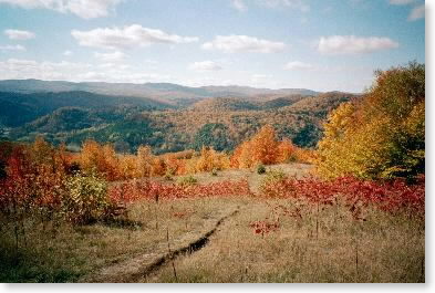 View from ridge above Pomfret-South Pomfret Road