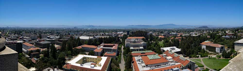 View west from campanile