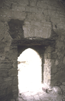 Interior of western door.