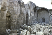 Interior before reconstruction.