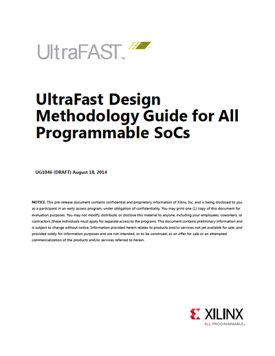 Xilinx Embedded UltraFast Design Methodology Guide