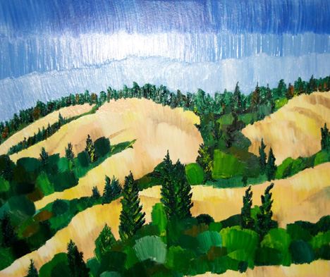 painting by will ross titled 'northwest ridge'