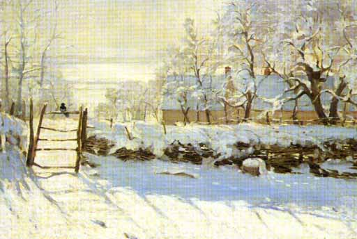 picture of the magpie by monet
